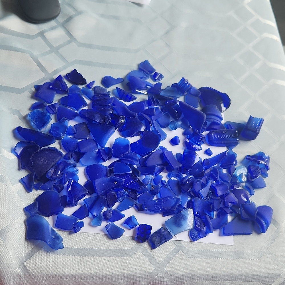 RARE BLUE SEAGLASS